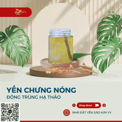 Yến chưng nóng đông trùng