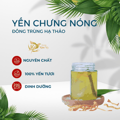 Yến chưng nóng đông trùng