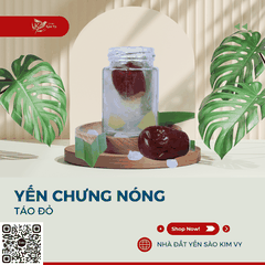 Yến chưng nóng táo đỏ