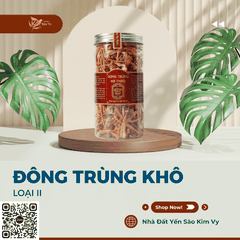 Đông trùng khô loại II