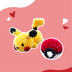 Pokemon Pikachu móc len handmade