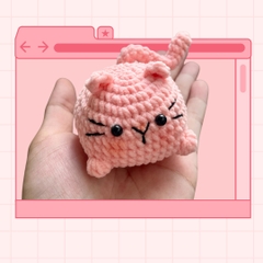 Mèo Móc Len Thú Len Handmade Len Nhung Gấu