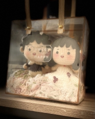 Quà tặng cưới cặp búp bê cô dâu chú rể bằng len