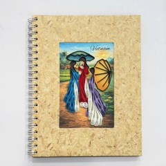 Sổ bìa giấy xoắn thủ công làm quà tặng ý nghĩa