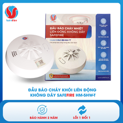 Đầu báo nhiệt liên động không dây SafeFire HM-5HW-T