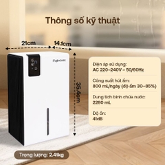 Máy hút ẩm FUJIHOME DHP23-MINI