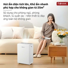 Máy hút ẩm kết hợp lọc không khí FUJIHOME DH14W-HEPA