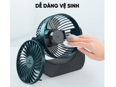 Quạt sạc để bàn tích điện xoay 360 độ Kosmen KM-F118