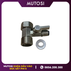 Bộ Khóa Đầu Vào Phi 6 Máy RO Mutosi (Đúc Liền Khối Sắt)