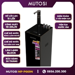 Máy Lọc Nước Điện Giải Ion Kiềm Nóng Lạnh Mutosi MP-P669N