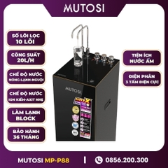 Máy Lọc Nước Điện Giải Ion Kiềm Hydrogen Nóng Lạnh Nguội Mutosi MP-P88N