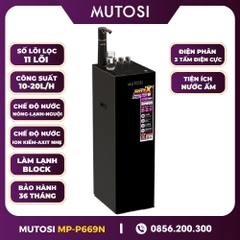 Máy Lọc Nước Điện Giải Ion Kiềm Nóng Lạnh Mutosi MP-P669N