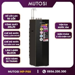 Máy Lọc Nước Điện Giải Ion Kiềm Hydrogen Nóng Lạnh Nguội Mutosi MP-P88N