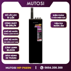 Máy Lọc Nước Điện Giải Ion Kiềm Nóng Lạnh Mutosi MP-P669N