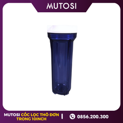 Cốc Lọc Thô Đơn TRONG - 10inch Ren 13