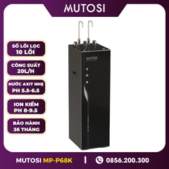 Máy Lọc Nước Điện Giải Ion Kiềm Hydrogen Nóng Lạnh Nguội Mutosi MP-P68K