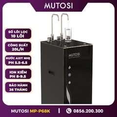 Máy Lọc Nước Điện Giải Ion Kiềm Hydrogen Nóng Lạnh Nguội Mutosi MP-P68K