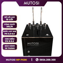 Máy Lọc Nước Điện Giải Ion Kiềm Hydrogen Nóng Lạnh Nguội Mutosi MP-P68K