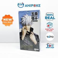 Mô hình Satoru Gojo kéo bịt mắt đen - Jujutsu Kaisen Chú Thuật hồi chiến,  chính hãng Taito, (Nhập Nhật Full box) F5-M