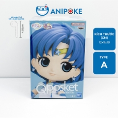 Mô hình Eternal Sailor Mercury, Thủy Thủ Sao Thủy Eternal - MẫuA, New, full seal Qposket, hàng nội địa Nhật F17E