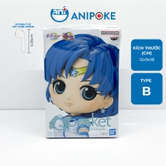 Mô hình Eternal Sailor Mercury, Thủy Thủ Sao Thủy Eternal - MẫuB, New, full seal Qposket hàng nội địa Nhật F17F