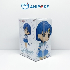 Mô hình Eternal Sailor Mercury, Thủy Thủ Sao Thủy Eternal - MẫuB, New, full seal Qposket hàng nội địa Nhật F17F