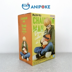 Mô hình Denji ôm Pochita Breaktime, Chainsaw man, chính hãng Bandai, Nhập từ Nhật Full box F442-08