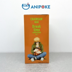 Mô hình Denji ôm Pochita Breaktime, Chainsaw man, chính hãng Bandai, Nhập từ Nhật Full box F442-08