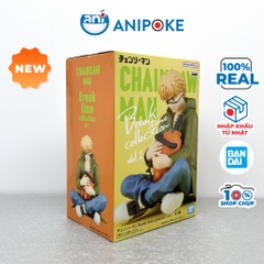 Mô hình Denji ôm Pochita Breaktime, Chainsaw man, chính hãng Bandai, Nhập từ Nhật Full box F442-08