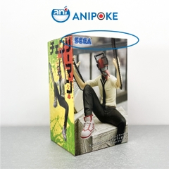 Mô hình Denji Người cưa ngồi thè lưỡi, Chainsaw man, chính hãng Nhập từ Nhật Full box) F47-12