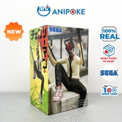 Mô hình Denji Người cưa ngồi thè lưỡi, Chainsaw man, chính hãng Nhập từ Nhật Full box) F47-12