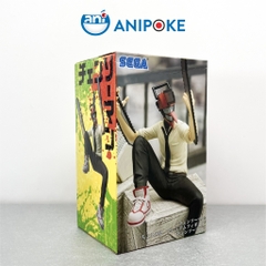 Mô hình Denji Người cưa ngồi thè lưỡi, Chainsaw man, chính hãng Nhập từ Nhật Full box) F47-12