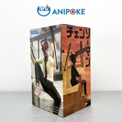 Mô hình Denji Người cưa ngồi thè lưỡi, Chainsaw man, chính hãng Nhập từ Nhật Full box) F47-12