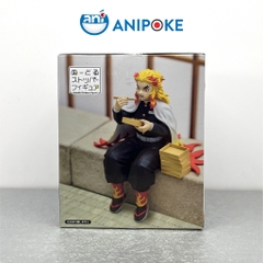Mô hình Rengoku ăn bento - Kimetsu no yaiba noodle stopper figure, Chính hãng Furyu, Nhập từ Nhật Full box  F46-02