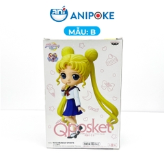 Mô hình Qposket Usagi Sailor Moon đông phục học sinh Thuỷ thủ mặt trăng chính hãng Nhật