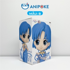 Mô hình Công chúa sao Thủy mẫu  Sailor Mercury, Thủy thủ sao Thủy, full box Qposket Bandai, hàng nội địa Nhật