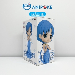 Mô hình Công chúa sao Thủy mẫu  Sailor Mercury, Thủy thủ sao Thủy, full box Qposket Bandai, hàng nội địa Nhật