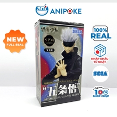 Mô hình SPM - Satoru Gojo bịt mắt đen - Jujutsu Kaisen Chú Thuật hồi chiến,  chính hãng (Nhập từ Nhật Full box) F5