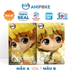 Mô hình Zenitsu vol 1 Qposket Kimetsu no yaiba Thanh gươm diệt quỷ chính hãng Bandai, (full box) Nhập từ Nhật KNY