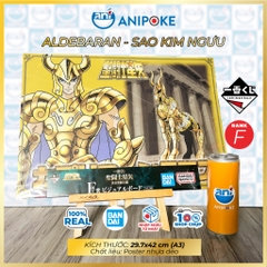 Poster nhựa dẻo Saint Seiya Shaka Donko Xử Nữ Kim Ngưu Song Tử Song Ngư Thiên Bình Bò Cạp Thiên Bình Ichiban Kuji