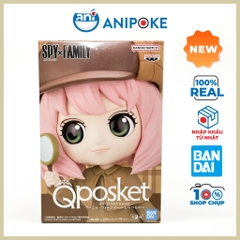 Mô hình Anya Foger Serlock Holme A Qposket Spy X Family Chính hãng Bandai, (Nhập từ Nhật Full box)