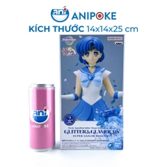 Mô hình Super Sailor Mercury Glitters and glamous Thủy Thủ Sao Thủy New, full seal  Bandai, hàng nội địa Nhật F44-7