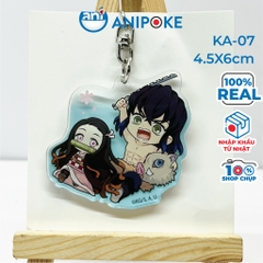 Móc khóa Kimetsu no yaiba Thanh gươm diệt quỷ chính hãng, nhập từ Nhật.