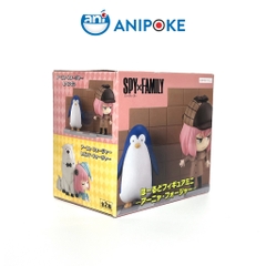 Mô hình  thám tử Anya Forger và chim cánh cụt spy x family Chính hãng Furyu Nhật Full box) f0-43