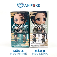 Mô hình Tanjiro - rút gươm  vol1 Qposket Kimetsu no yaiba chính hãng (Nhập từ Nhật Full box)