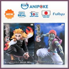 HÀNG SẴN Mô hình Viêm Trụ Rengoku Thượng Tam Akaza  Kimetsu no yaiba noodle stopper figure, Chính hãng Furyu - Nhật