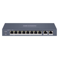 Switch mạng thông minh 8 cổng PoE 2 cổng uplink 1000Mbps, DS-3E1310HP-EI