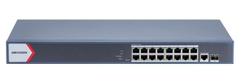 Switch mạng thông minh 16 cổng PoE Gigabit, DS-3E1518P-EI(O-STD)V2