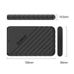 Hộp đựng ổ cứng 2.5 inch SSD/HDD Orico 25PW1-U3-BK