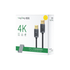 Cáp DisplayPort 2 đầu dương 1.2 hỗ trợ 4K 1.5m Veggieg V-Z602